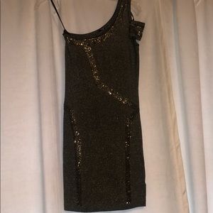 Mini gold BeBe dress